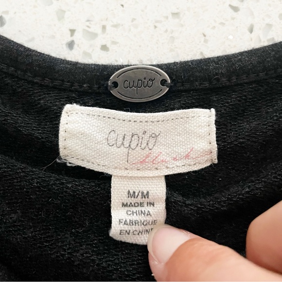 Cupio Long Sleeve Top Women’s Medium Dark Gray Thnic - Picture 2 of 6
